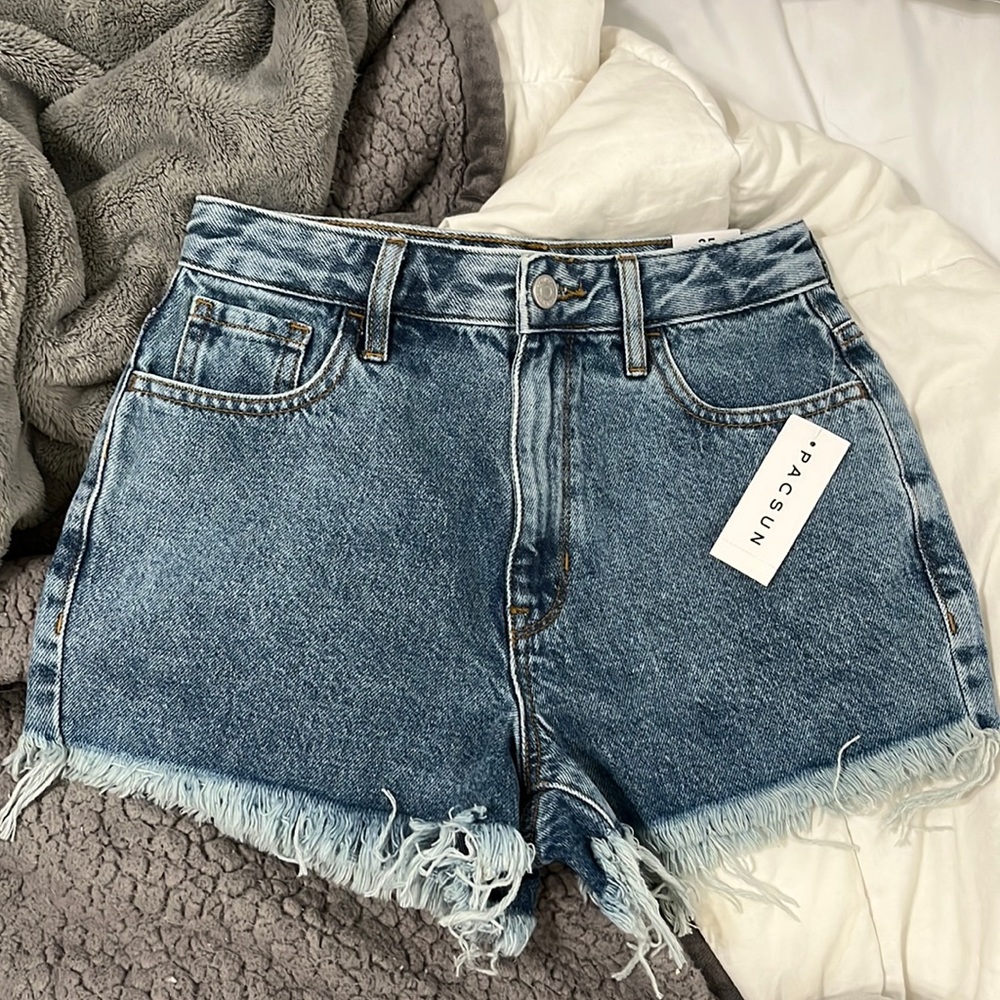 Pacsun high rise jean shorts